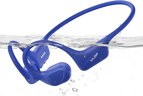 Miniatura 7 de Auriculares de natación de conducción ósea – IP68 impermeables, auriculares MP3 de oreja abierta con memoria de 32 GB, auriculares deportivos