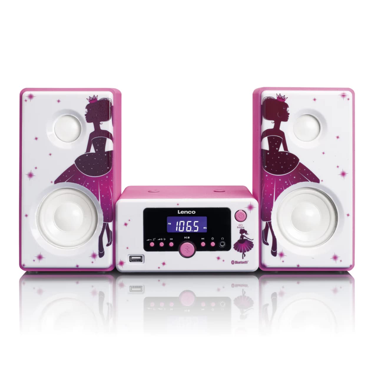 Lenco MC-020 Système Compact avec Radio FM Bluetooth et USB