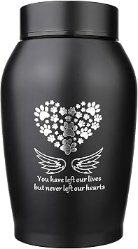 Cremation Urns for Human Ashes Adult for Woman Men with Wings of Angel, Large Stainless Steel Silver Urn for Ashes up to 180 lbs Decorative Memorial Funeral Burial Urn for Ashes Male Female Dad Mom