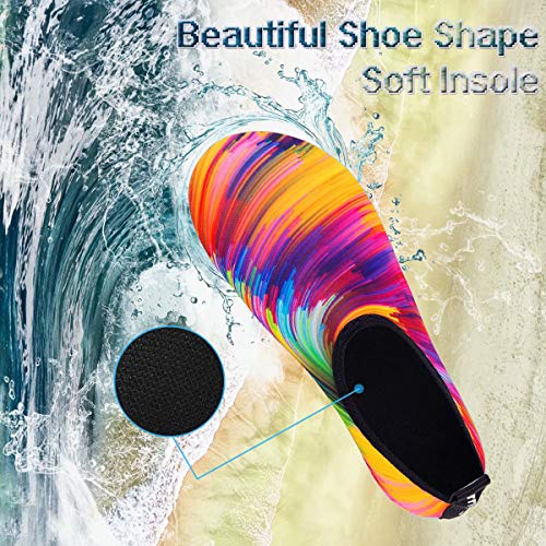 Image of YALOX Water Shoes Women's Men's Outdoor Beach Swimming Aqua Socks Quick-Dry Barefoot Shoes Surfing Yoga Pool Exercise