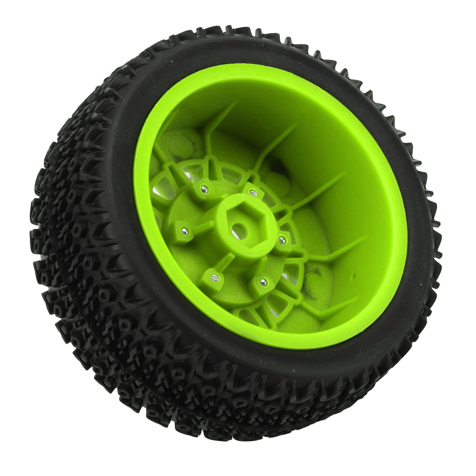 pour / 10 Rc Rc Pneus de Camion de Parcours pour Senton pour Slash 12 Mm 14 Mm 17 Hex Pneus Vert a Amorti (Green)