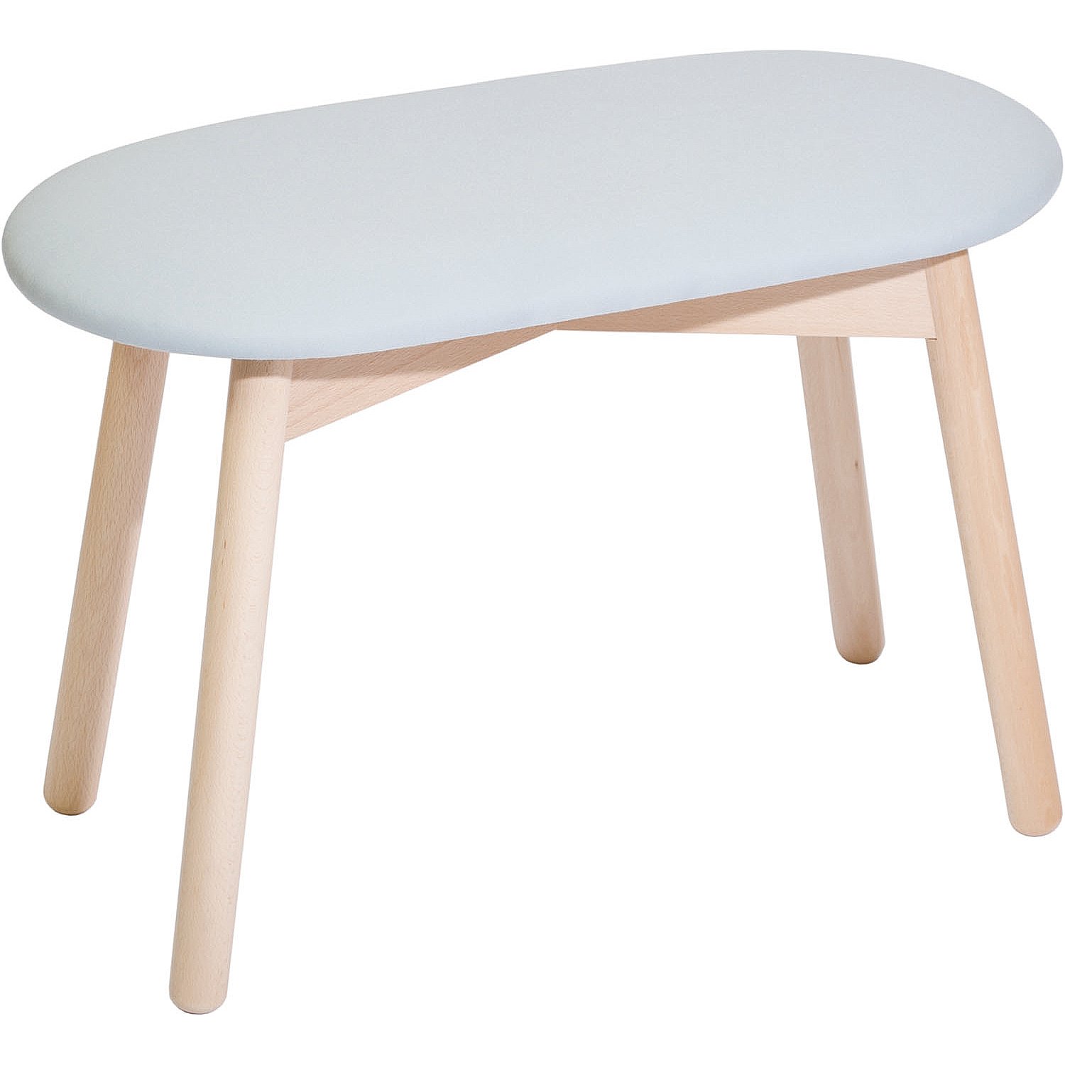 Amazon｜ダブルスツール コットン地 イタリア製 無垢材 高さ42cm 