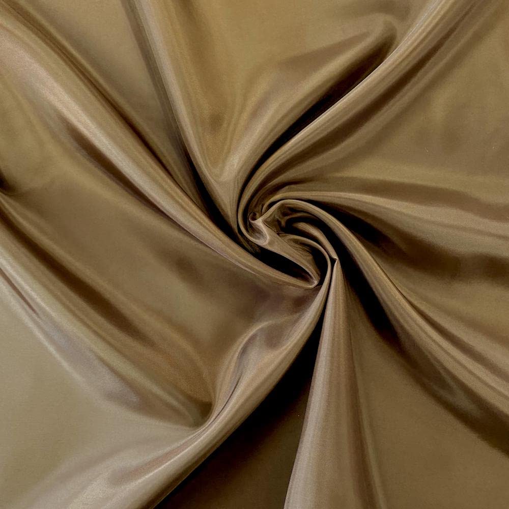 Anti-Static Dress Lining Fabric 60" Wide 150cm (Per Metre) (Brown)