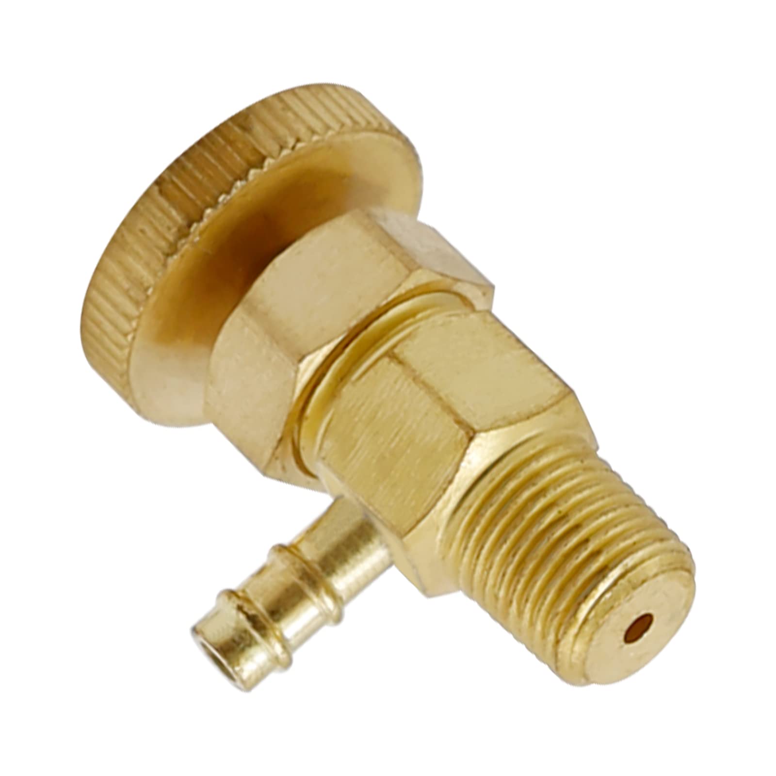 Fuel Bleeder Valve Replacement for Bobcat 443 453 543 553 643 743 751 S150 S185 S530 T140 T190 (6598102, 14311-60504, 14311-60500) - Stainless Steel, Metal Body, Compression Inlet Connection