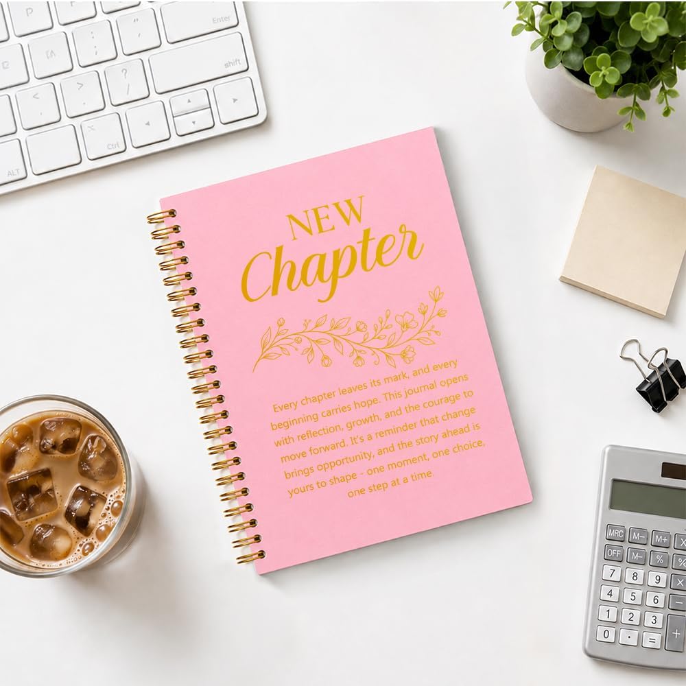 New Chapter Spiral Notebook Journal, New Beginning Gifts for Women image 3
