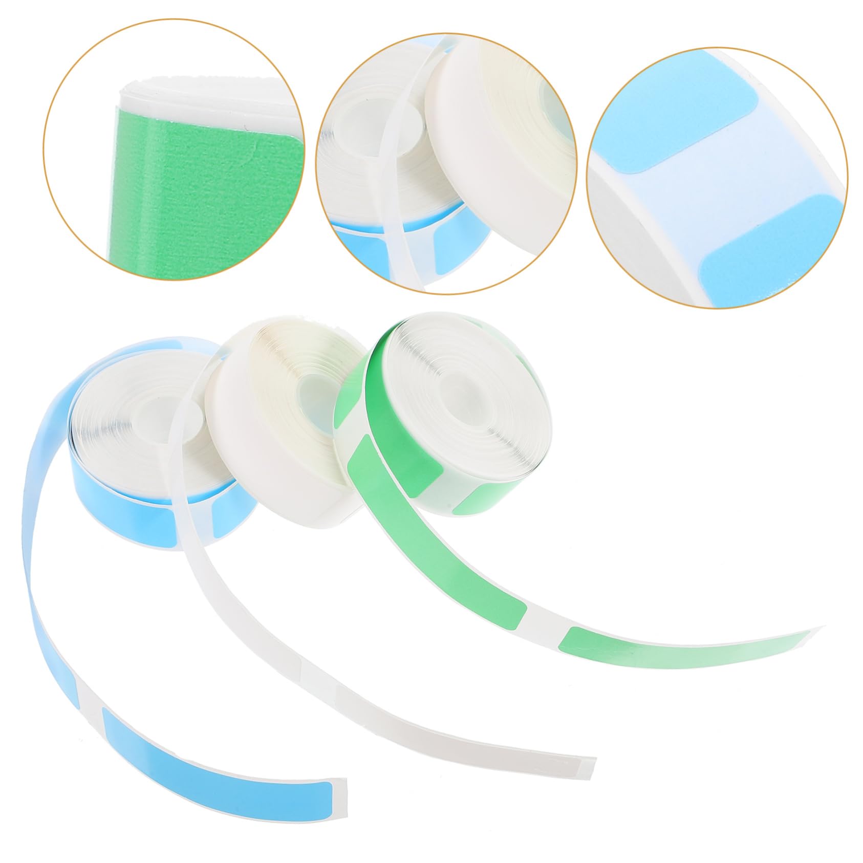 HOMSFOU 3 Set Etichetta Stampante Ricarica Carta Adesiva Termico Etichette Termiche Trasparenti Pianura Nastro Adesivo Autoadesivo Adesivi Termici Carta Termica Sintetica 3 * 3