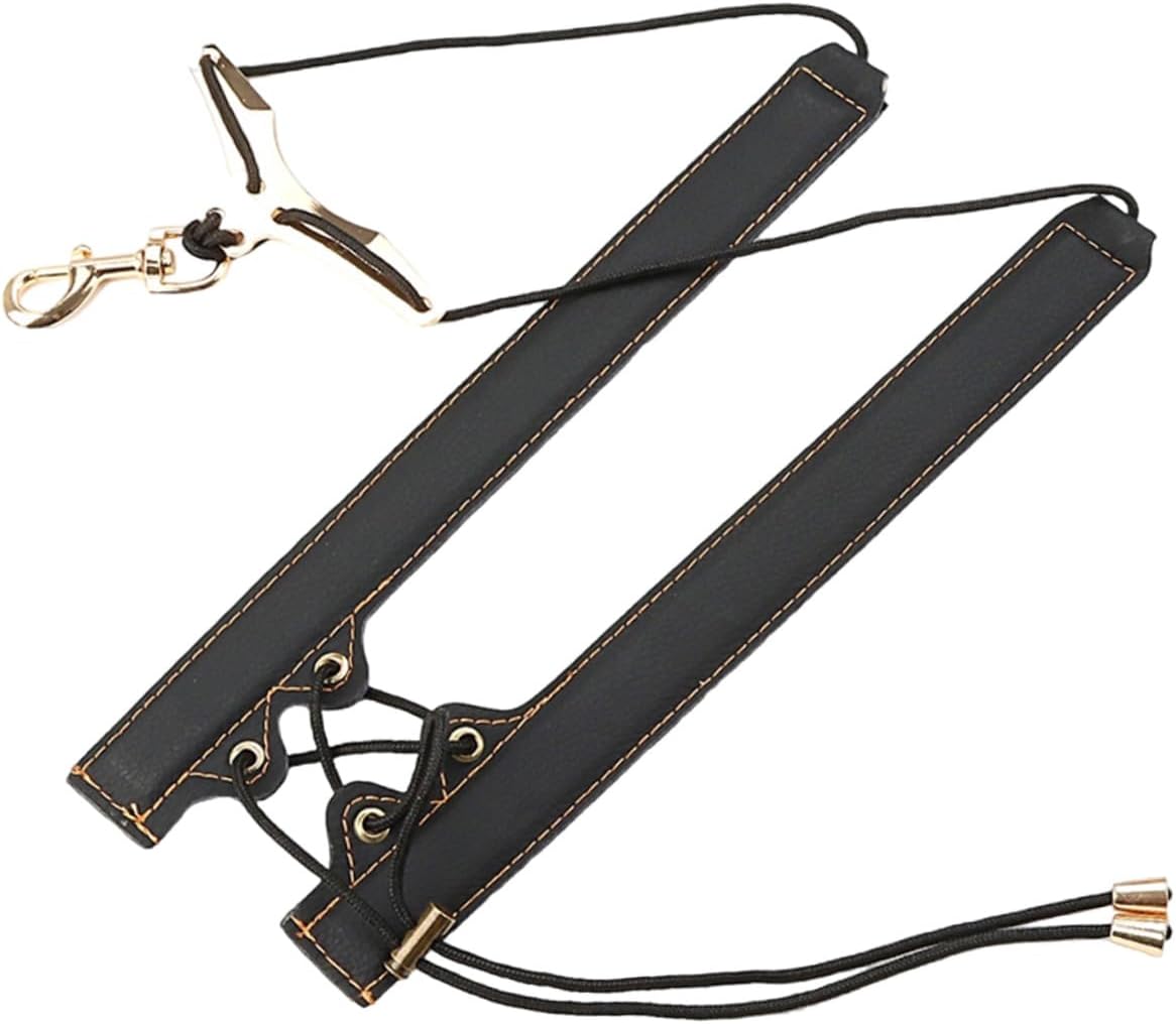 Amosfun Gold Thread Saxophone Shoulder Strap Padded Sax Neck Harness for Alto Tenor Sax, Adjustable Instrumentalist Performance Accessory, Comfortable Wind Instrument Support