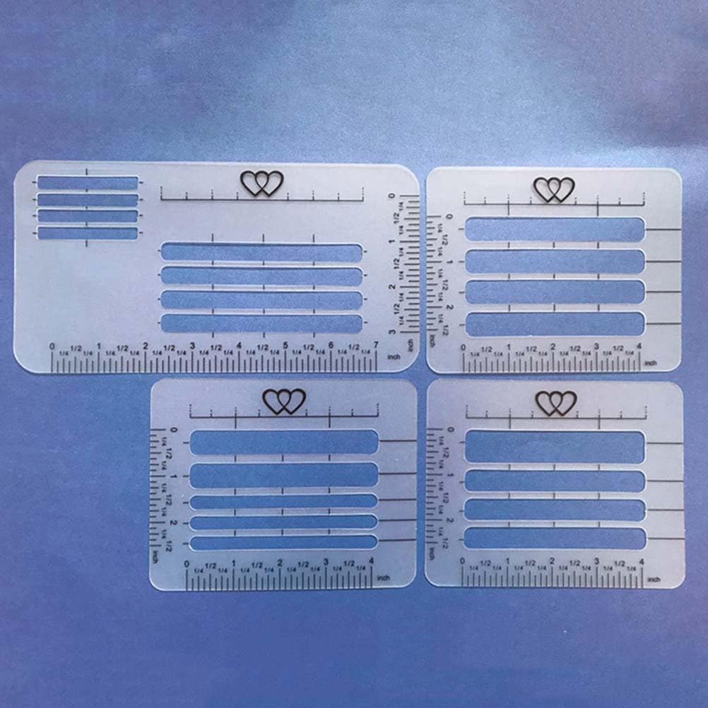 SUPVOX 4 Styles Envelope Addressing Guide Stencil, Durable PP Material Lettering Aid Templates, for Envelopes, Festival Thank You Cards, Scrapbooking - Image 7