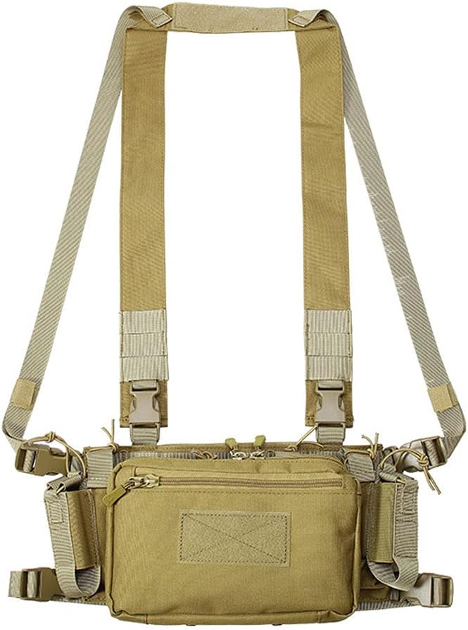 Outdoor Sports Airsoft Gear Combat Assault Molle Vest Accessory Pouch Bag Carrier Tactical Camouflage Chest Rig