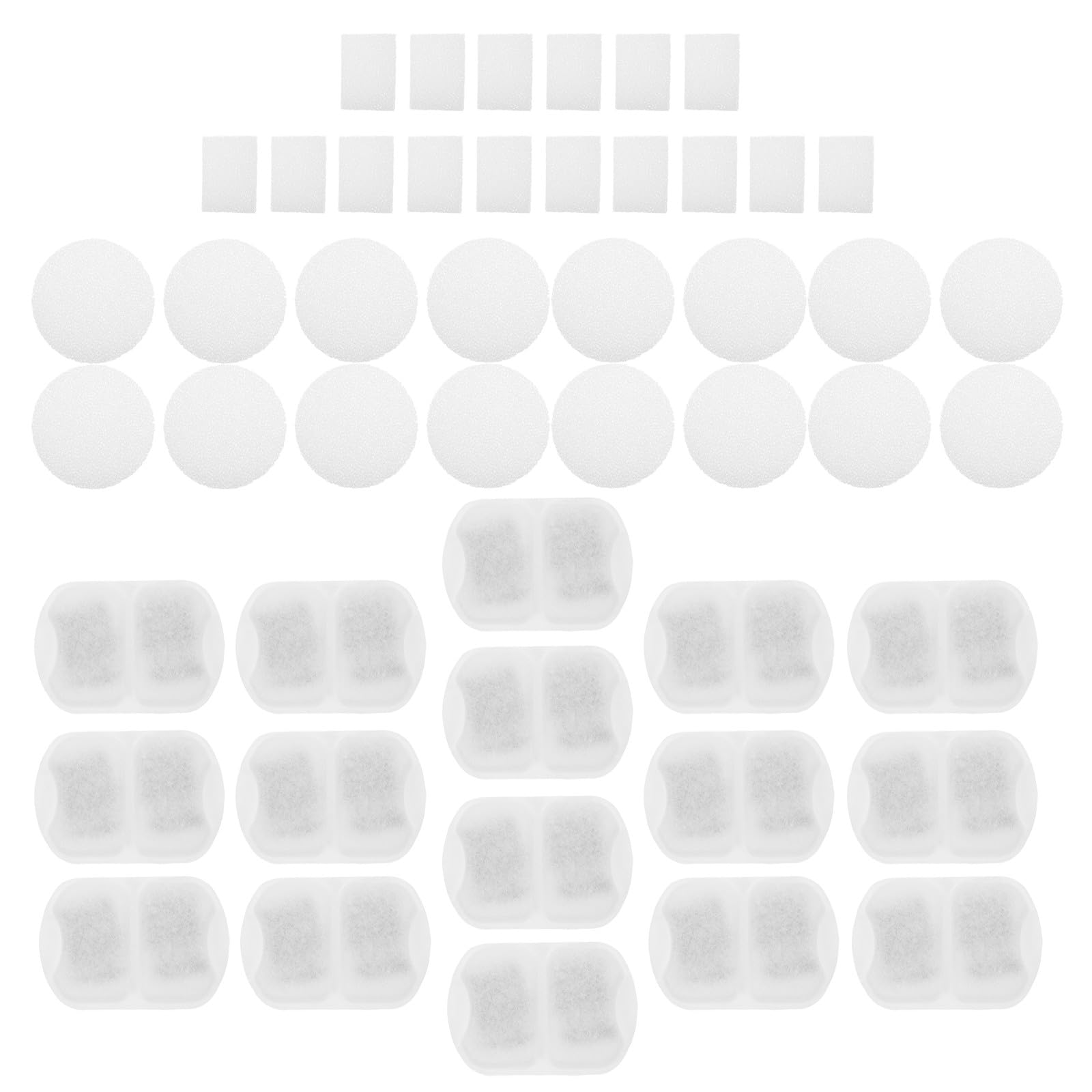 Filtres à eau pour animaux à haute performance : 48 recharges anti-impuretés pour fontaine
