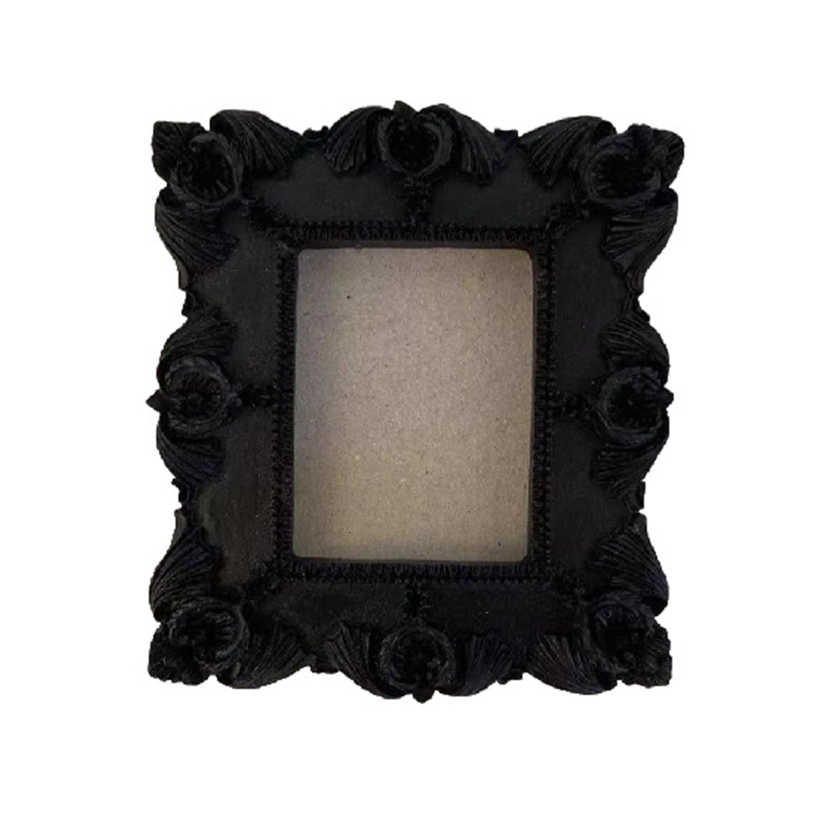 carotoe Antique Ornate Photo Frame with Florals Relief Retro Picture Frame Wall and Tabletop Display for Home Decors Art Gallery Decorative Photo