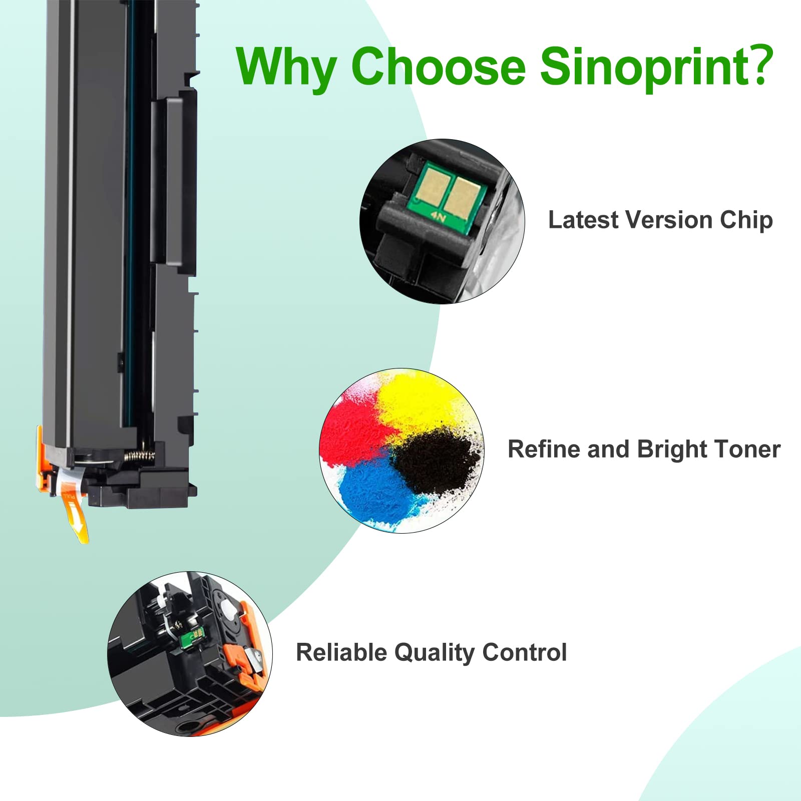 Lot de 4 cartouches de toner de rechange pour imprimante HP 202X CF500X CF500A 202A pour imprimante HP Color Pro MFP M281fdw M281cdw M254dw M281fdn 281fdw M254 M281 (noir, cyan, jaune,