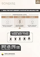 Vista 5 de Sonryse 020ZL Fajas Colombianas Postparto Postcirugía Etapa 3 Prenda de compresión posparto después de Lipo y Abdominoplastia