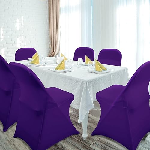 Vista 70 de Babenest Fundas plegables de elastano para sillas de Halloween, mejoradas, 10 unidades, universales, elásticas, lavables, protectores para bodas