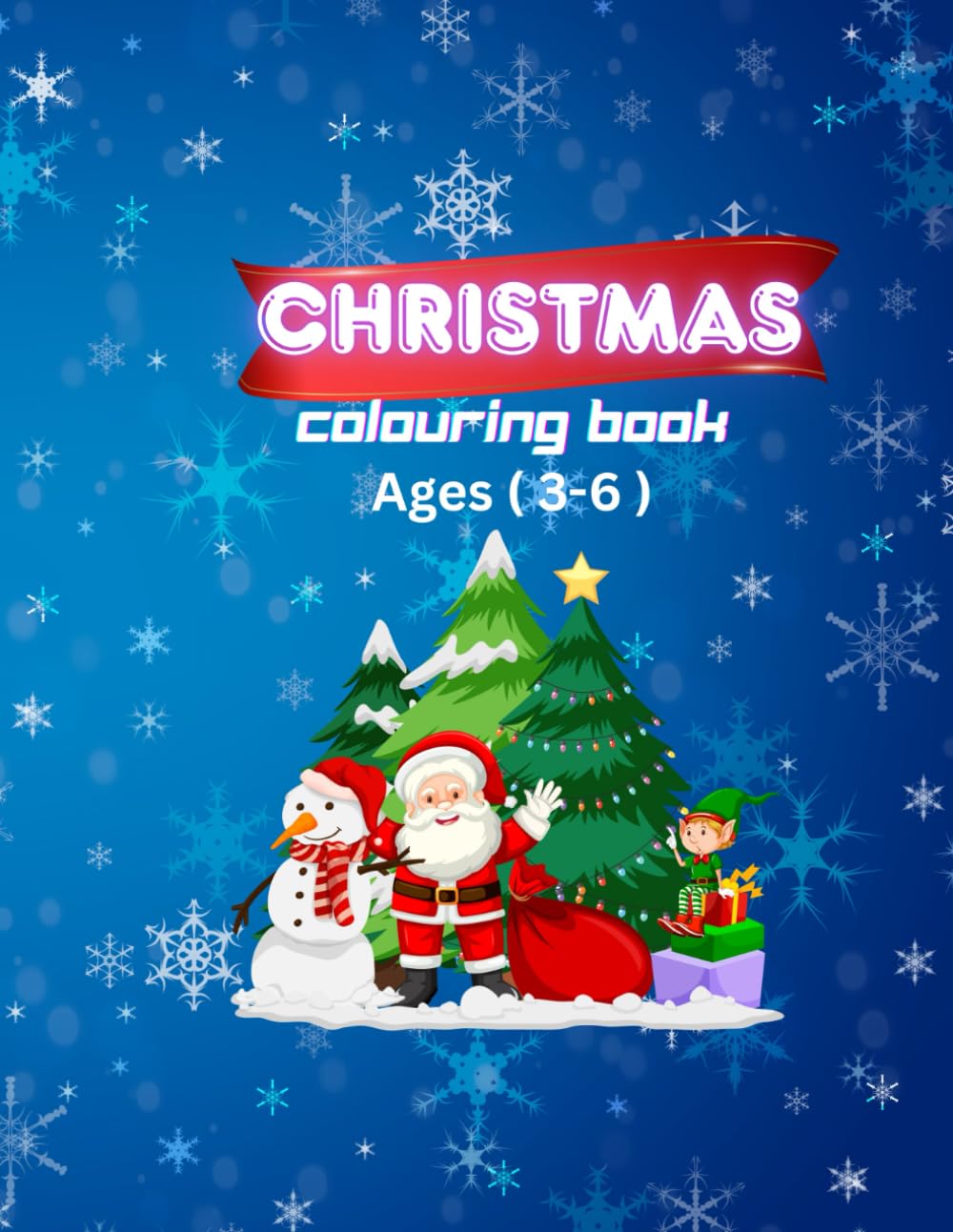 Christmas colouring book for ages 3-6