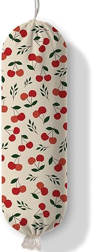 Miniatura 21 de Dispensador de bolsas de plástico, organizador de bolsas de plástico para comestibles y soporte de pared para bolsas de basura de papel,