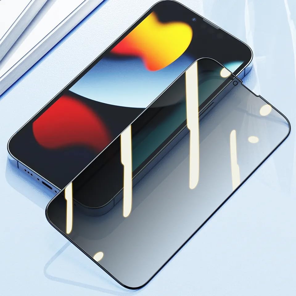 TANTEK Privacy Screen Protector for Apple iPhone 13 pro Max Privacy Screen Protector Tempered Glass 9H Anti Spy Privacy Screen For iPhone 13 pro max-PACK OF 1