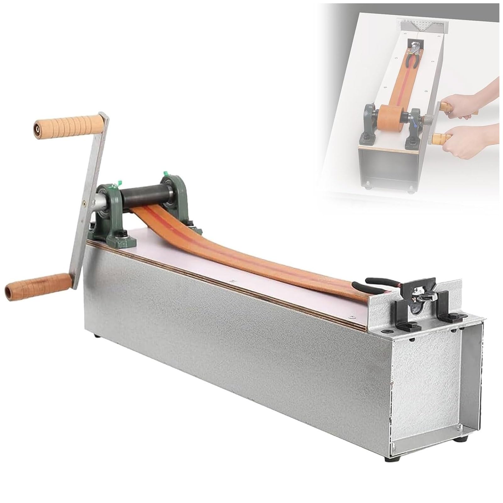 Eiwitany Manual Wire Drawing Machine for Jewelry Making - Bench Pulling Tool with Dual Handle & Drawing Plier for Gold/Silver Wire Craftsmanship