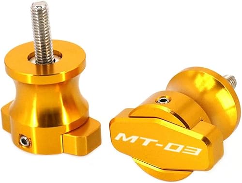 BYTZUM Deslizadores de marco de 0.236 pulgadas para Yamaha MT-03 MT-25 MT03 MT25 MT 03 MT 25 Soportes de marco CNC de motocicleta Tornillos