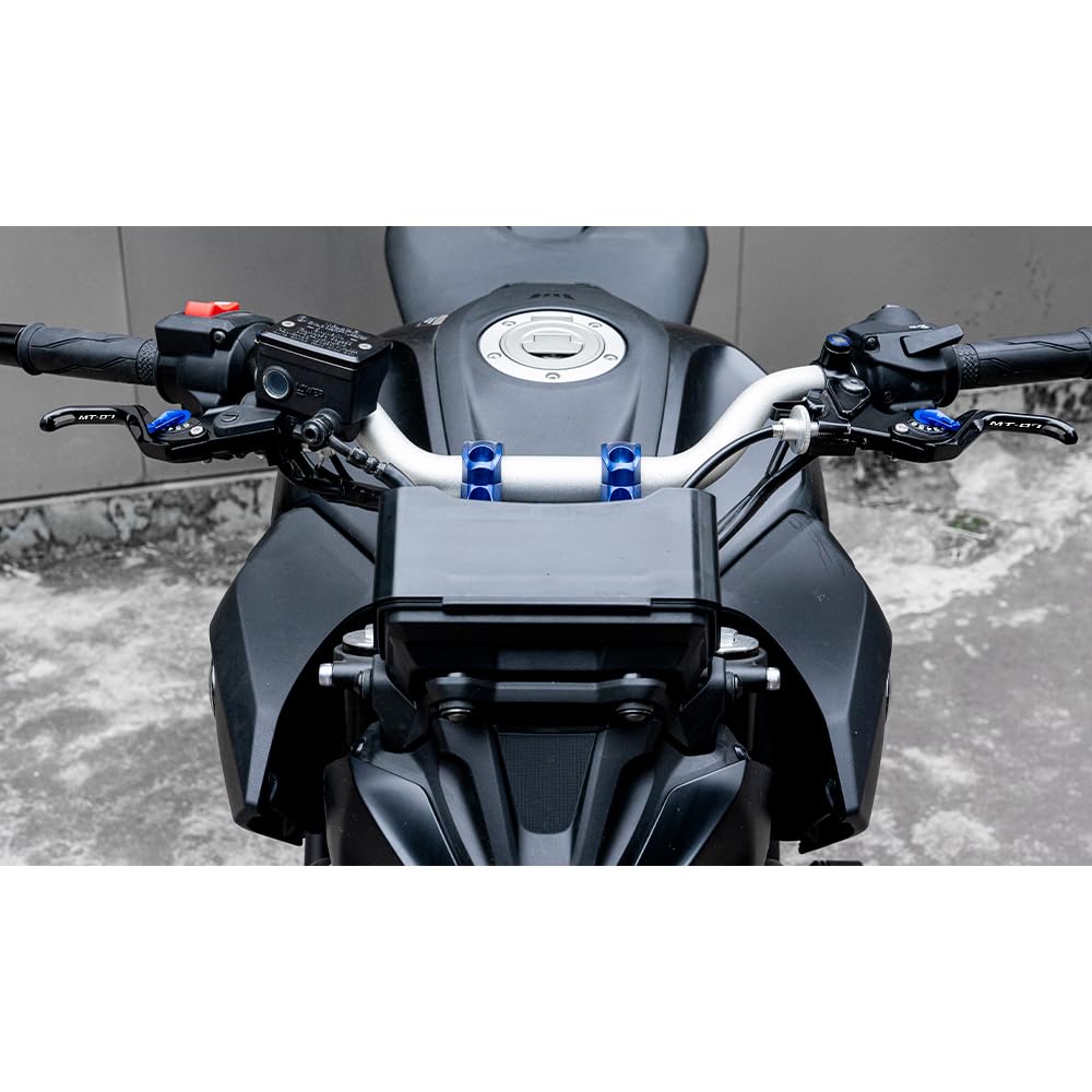 Adatto per MT 07 MT07 MT-07 2014-2026 2025 FZ07 FZ-07 FZ 07 2021 Accessori Moto Leva del Freno e della Frizione Regolabile CNC Set di Leve Freno e Frizione (Nero)