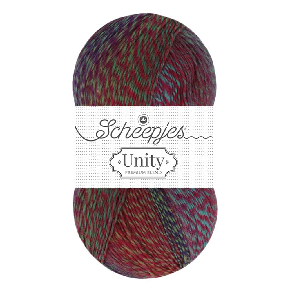Scheepjes Unity (420m) Yarn - Wool-Blend, Soft and Lightweight Yarn for Shawls, Socks and Home Accessories, 981 Femke, 1 x 100g