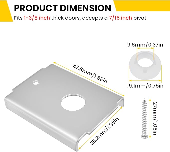 Kit de reparación para puertas plegables 4 piezas miniatura 2