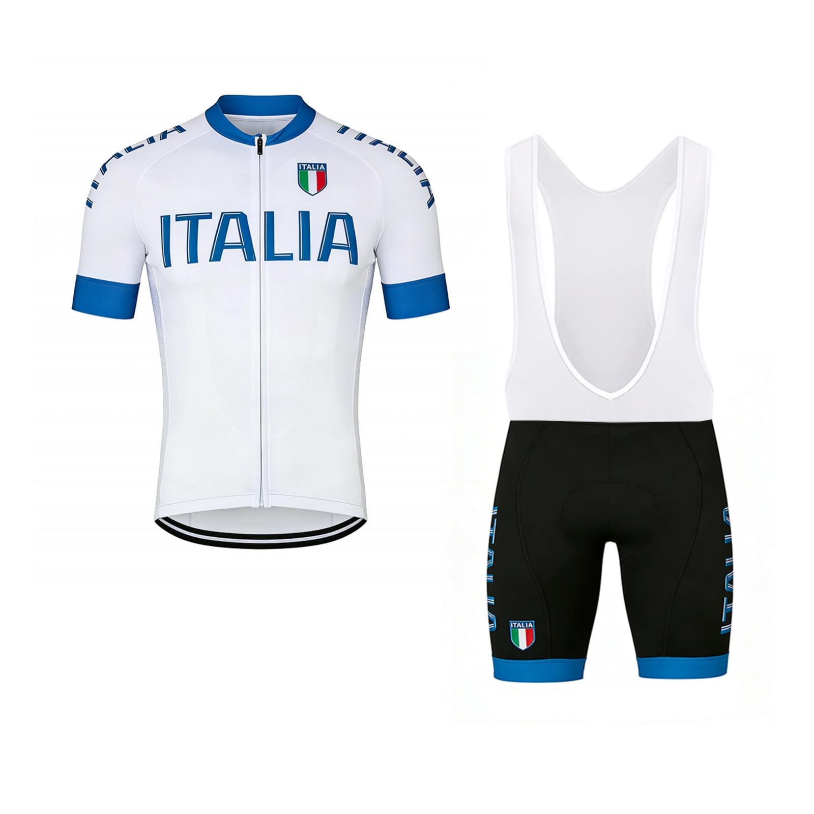 2025 Herren Pro Team Radtrikot Set, Kurzarm Fahrrad bekleidung Lätzchen Kurzsets Gel Paddad