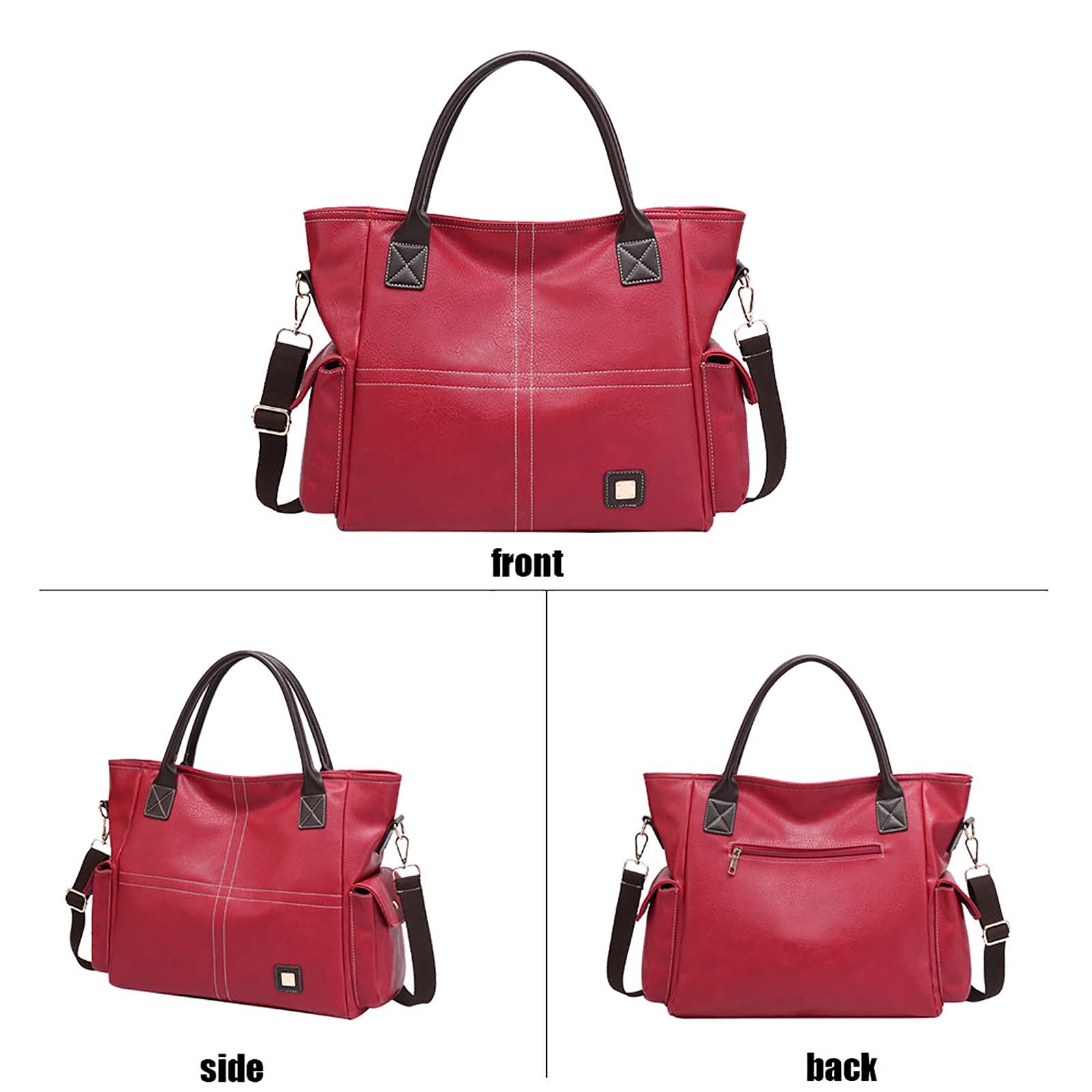 Bolso de hombro de gran capacidad para mujer con asa superior suave