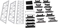 Vista 8 de Modelo de ferrocarriles y trenes HO Escala Puente Modelo Edificio Accesorio DIY