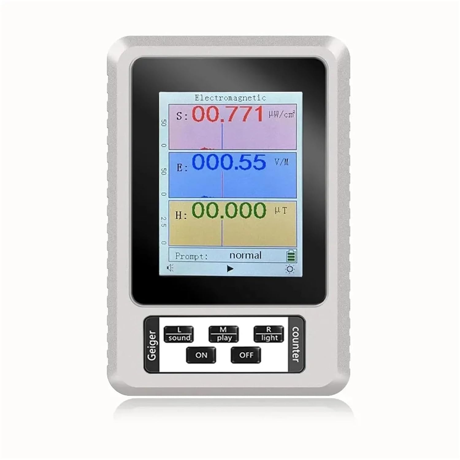 EMF Detector, High Accuracy Professional Radiation Dosimeter Monitor Tester Portable Electromagnetic Detector EMF Meter,emf Reader(Blue)