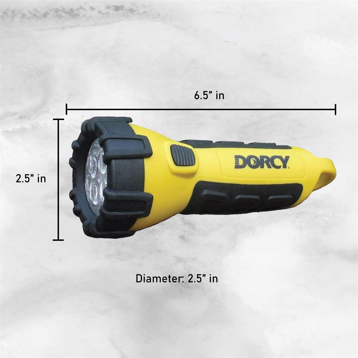 Dorcy Torcia galleggiante gialla da 150 lumen, confezione da 2