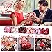 24 Pack Valentine's Day Treat Boxes Heart Prints Cardboard Box for Goody Cookie Holder Heart Tags and Twine, 6 x 3.5 x 3.5 Inches Sweet Party Favor Boxes for Mother's Day Women Classroom Supplies