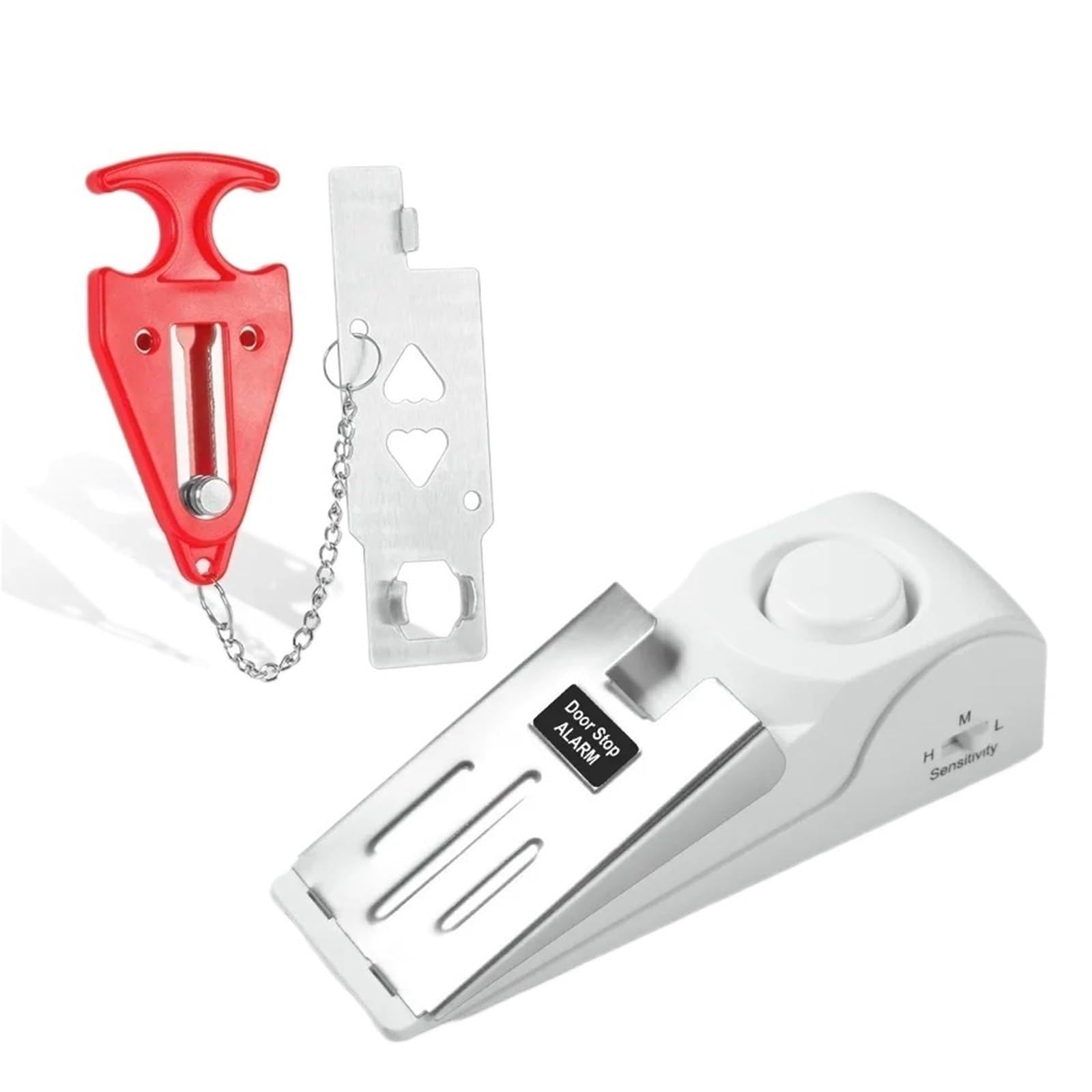 Dsfihjo One Color Portable Alarm Door Stopper 120Db Wireless Wedge Door Stop Alarm
