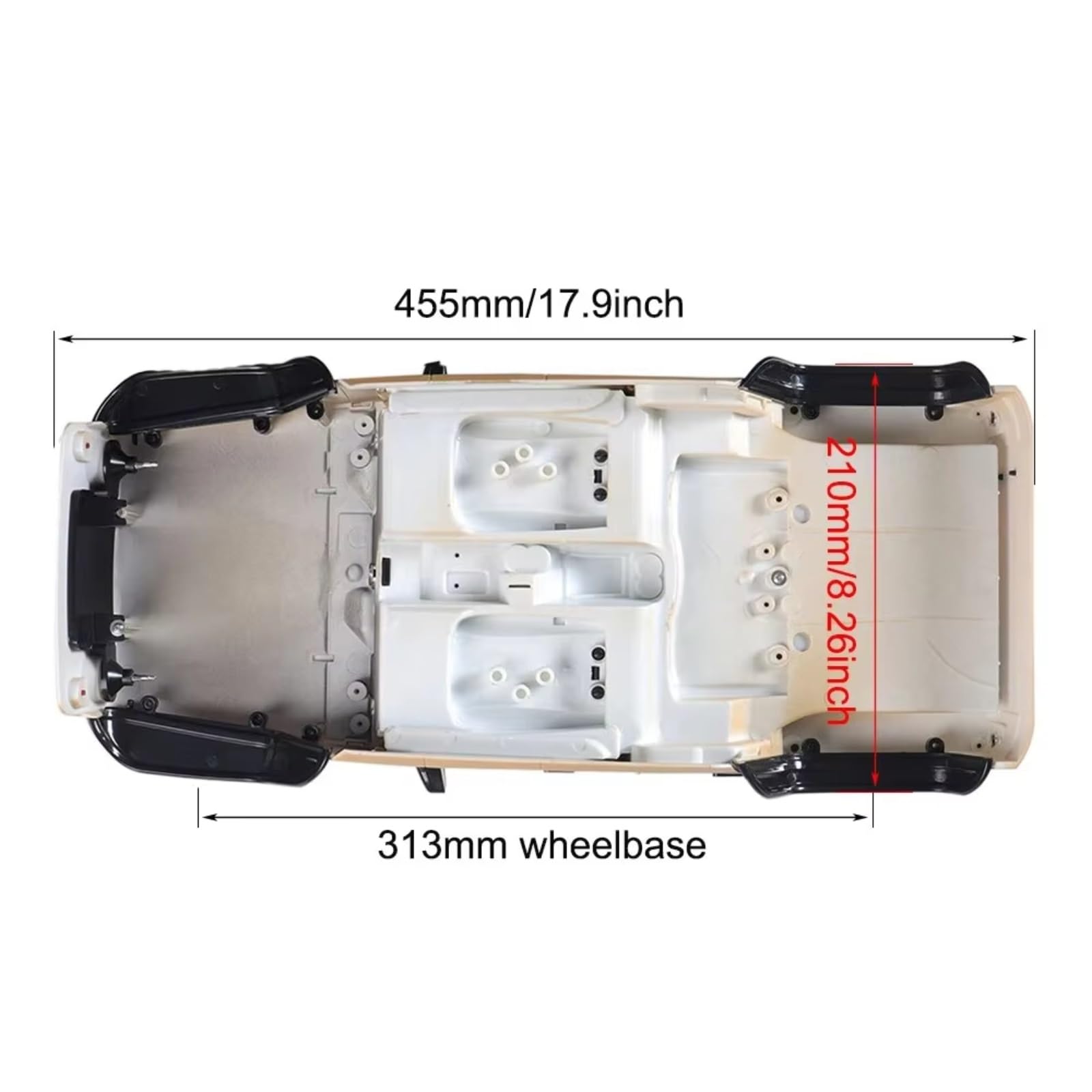 Piezas De Automóvil RC Para Axial Para SCX10 II 90046 90047 1:10 RC Car Front Rear Straight Complete Axle RC Crawler Upgrade Car Parts Replacement Car Accessories (delantero