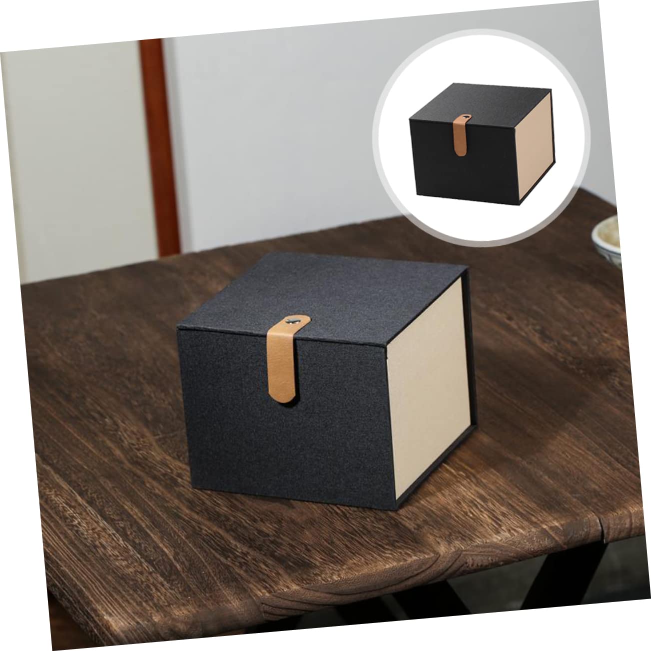 FELTECHELECTR Decorative Tea Cup Packing Box High-class Cloth Storage Case Creative Design for Jewelry More Moisture-resistant for Family Friends