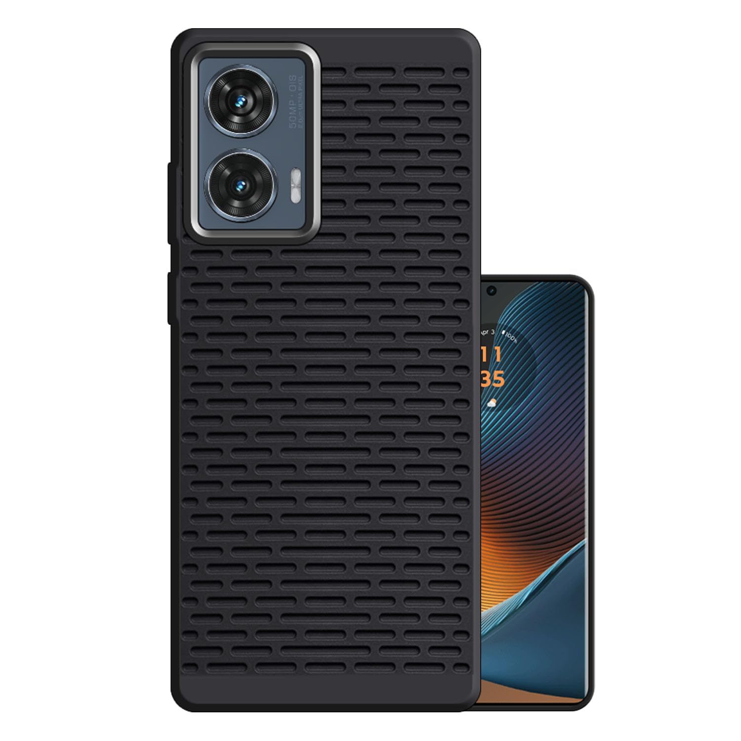 Hello Zone Motorola Moto Edge 50 Fusion 5G Luxury Designer Back Case Cover with Camera Protection -Black (B0D76HPRHX) Amazon Price History, Amazon Price Tracker
