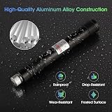 LANMAOMAN USB lampe de poche longue portée avancée, rechargeable à haute puissance avec un capuchon d’étoile amovible polyvalente pour l’observation astronomique - 3