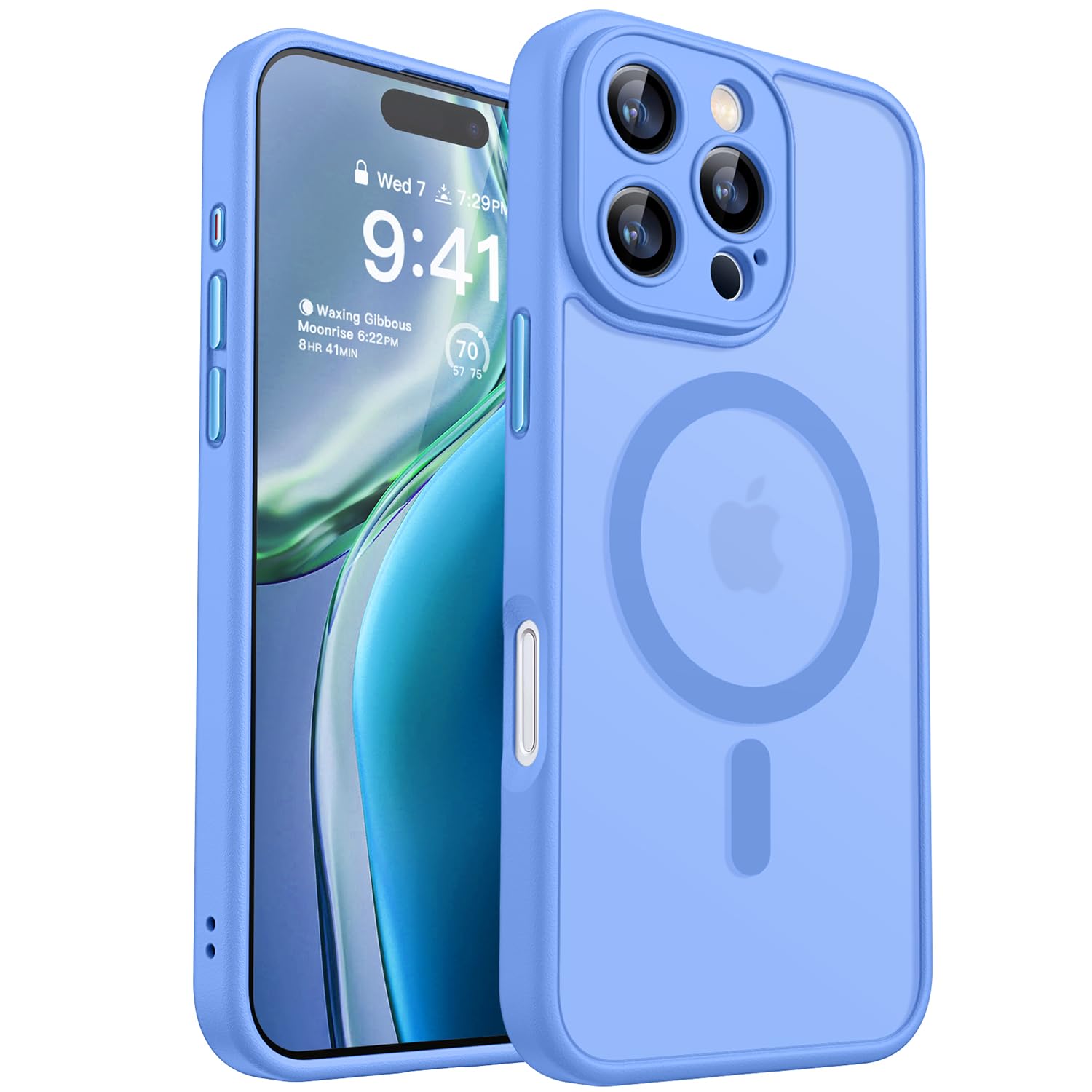 CANSHN Magnetic Shockproof for iPhone 16 Pro Case, Ultramarine