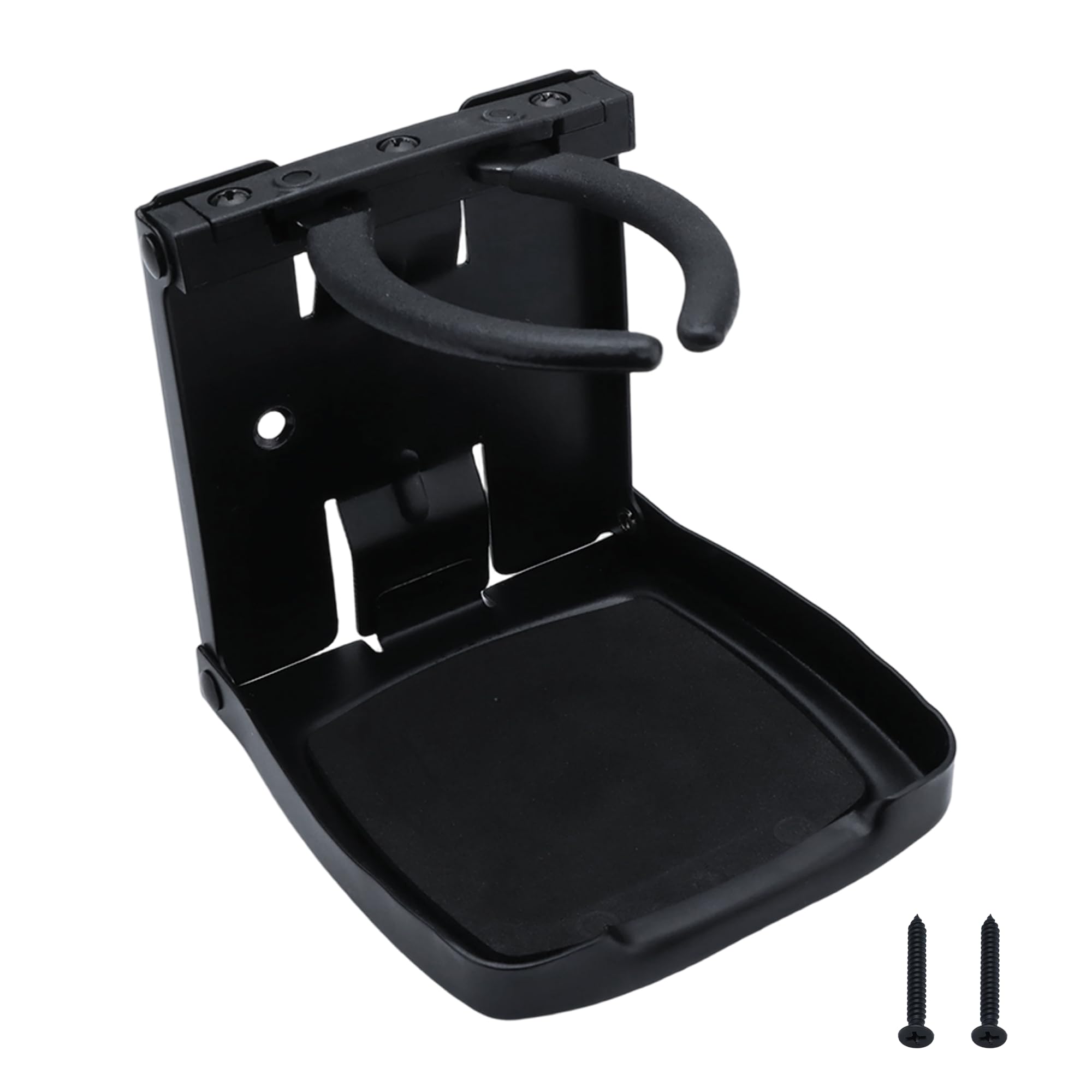 Cup Holders 304 Stainless Steel Adjustable Cup Holder Folding Cup Holders for Car Home Trucks RVs Vans Boats Campers Caravans Yacht（Black）