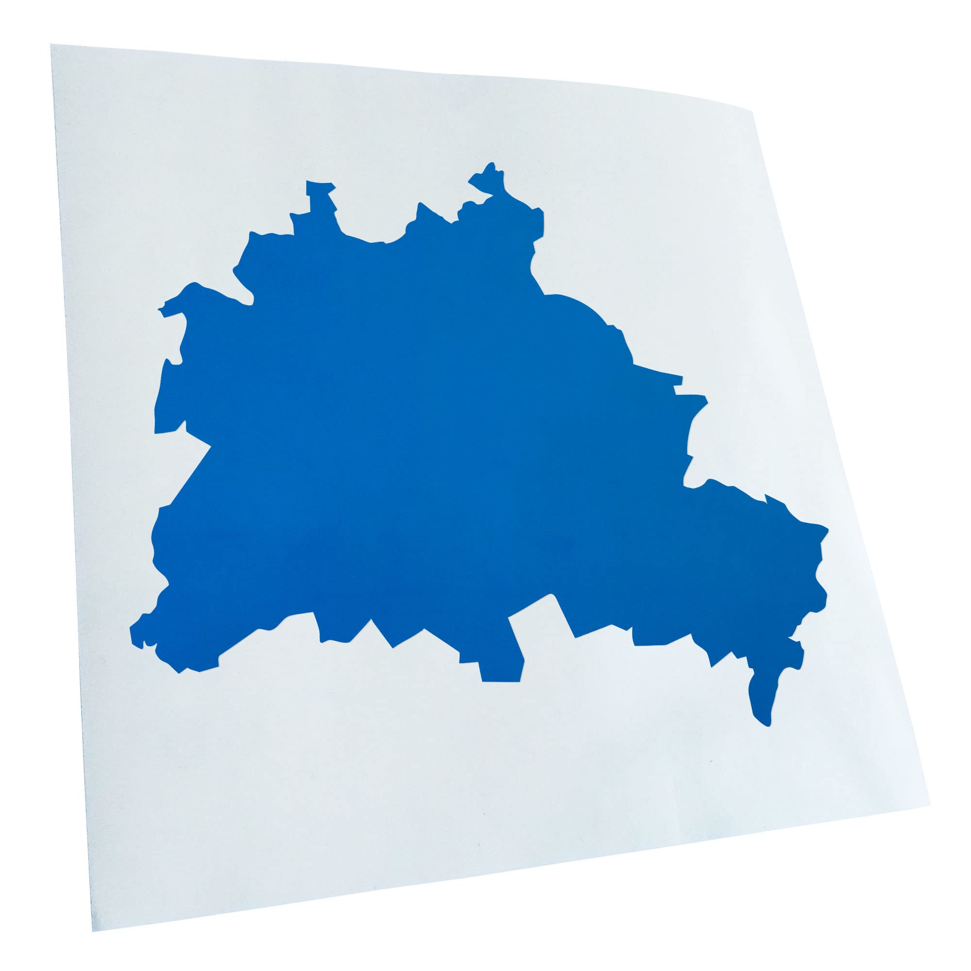 Kiwistar - Car Sticker - Blue - 40 x 33 cm Berlin Germany Silhouette - Rear Window Car Sticker Weatherproof for Car Truck Moped Truck - Sticker Exterior Self-Adhesive Tuning Accessories for Windows