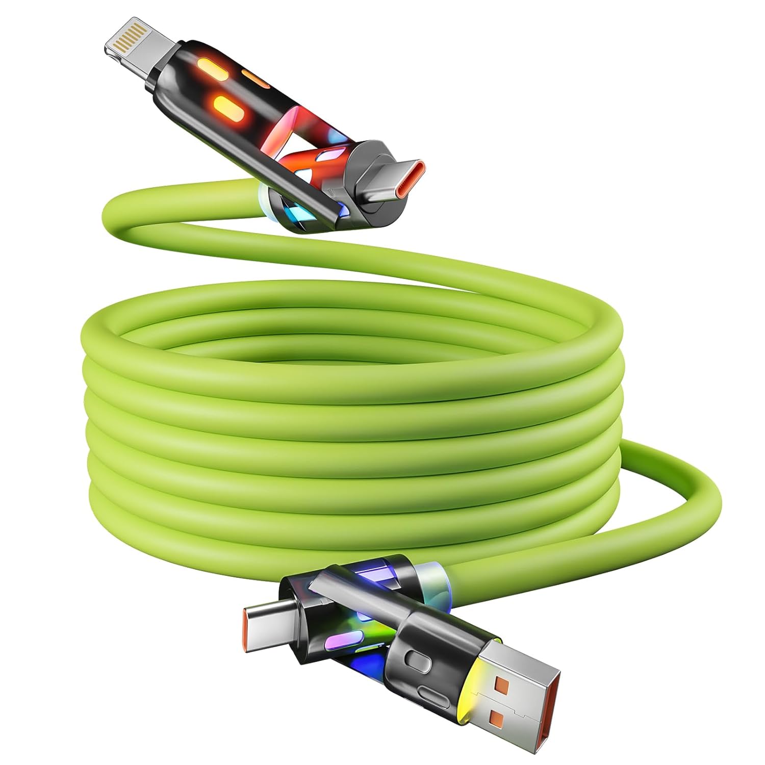 Firsting USB C Cable, 240W 4 in 1 Charging Cable
