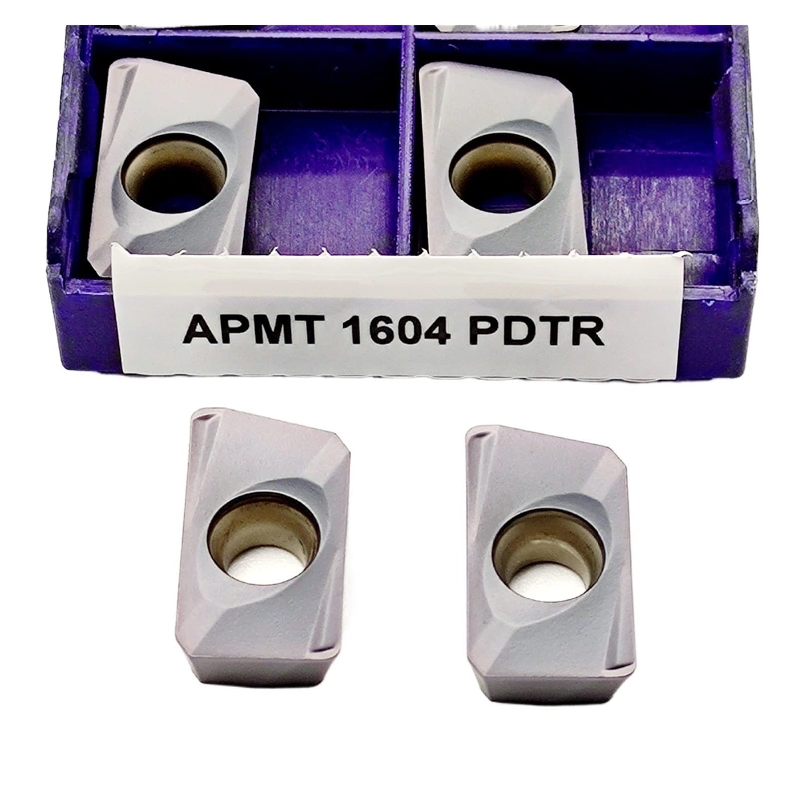 Torneado de insertos indexables de carburo 10 piezas APMT1604 PDTR LT30, insertos de fresado carburo for procesamiento cuchillas aleación dura, herramienta torneado metal, CNC