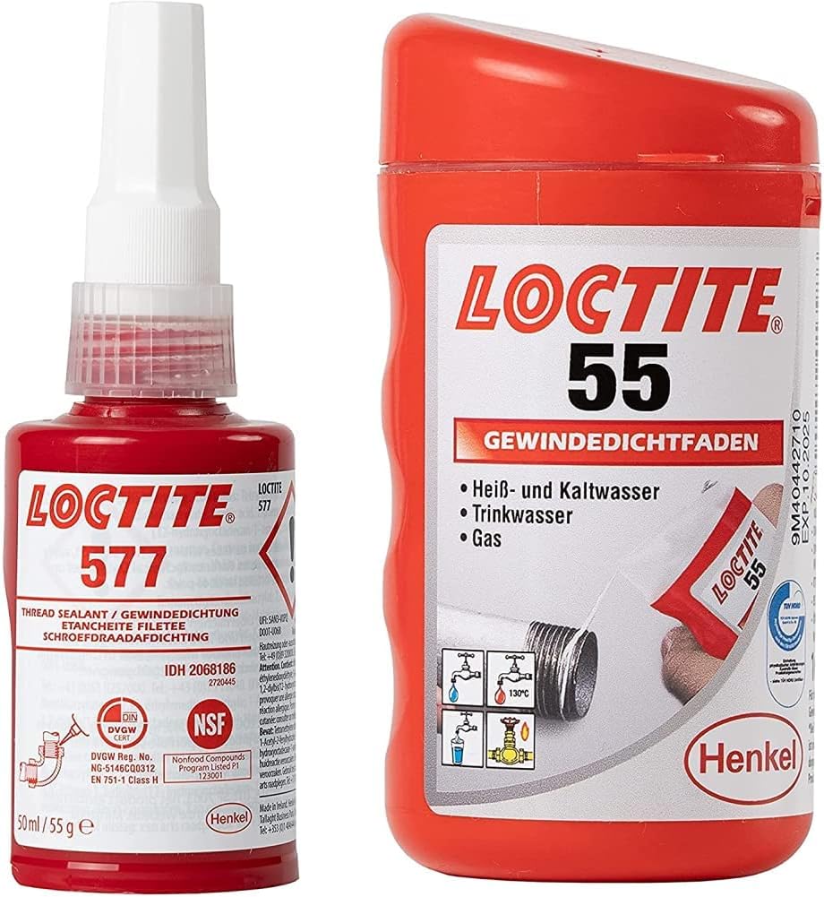 LOCTITE 577, Medium Strength Industrial Adhesive for Thread Sealing