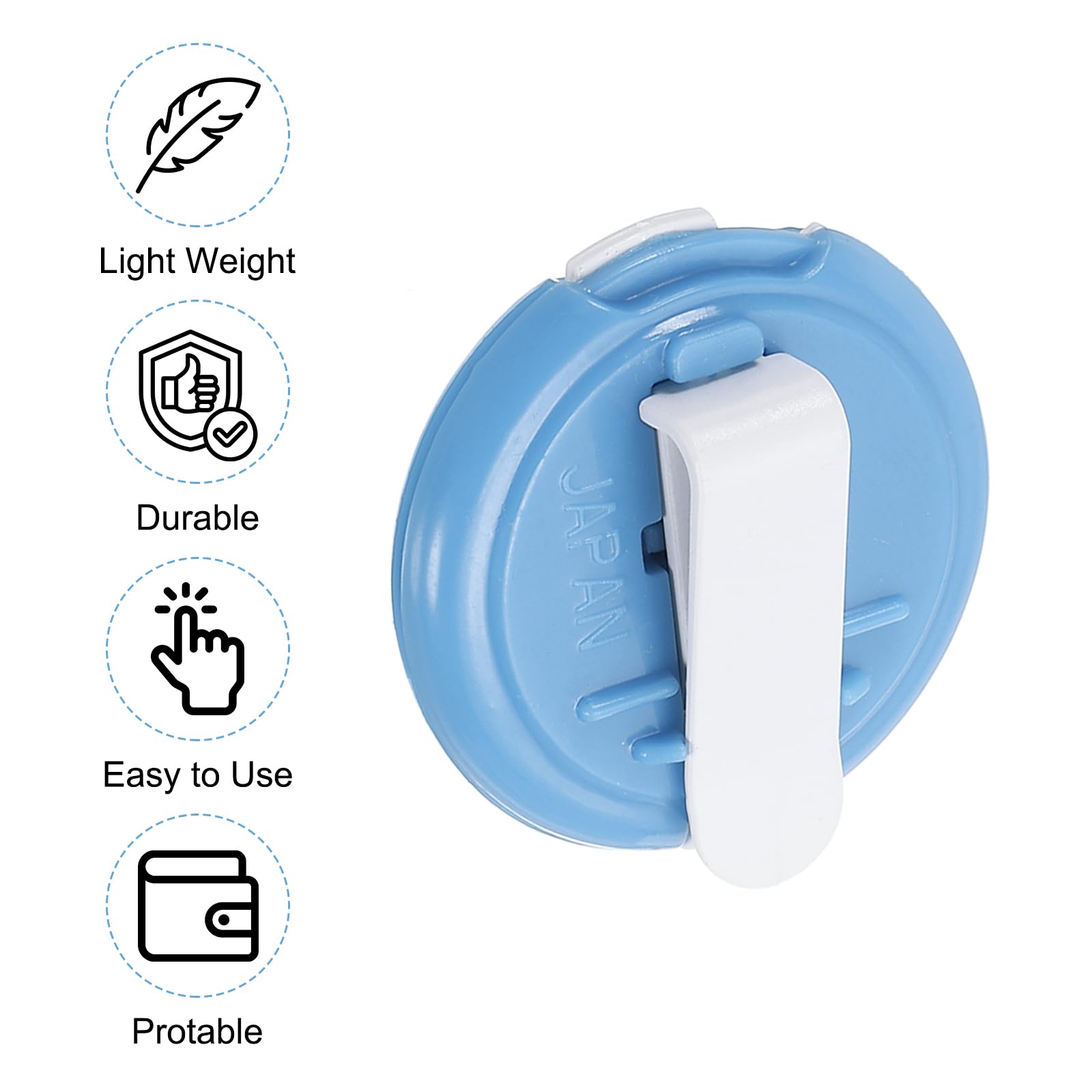 PATIKIL Golf Score Counter, 2 Pack Mini Golf Shot Stroke Attachment Counter Clicker Clip for Golfers Glove Bag Blue White - Image 4