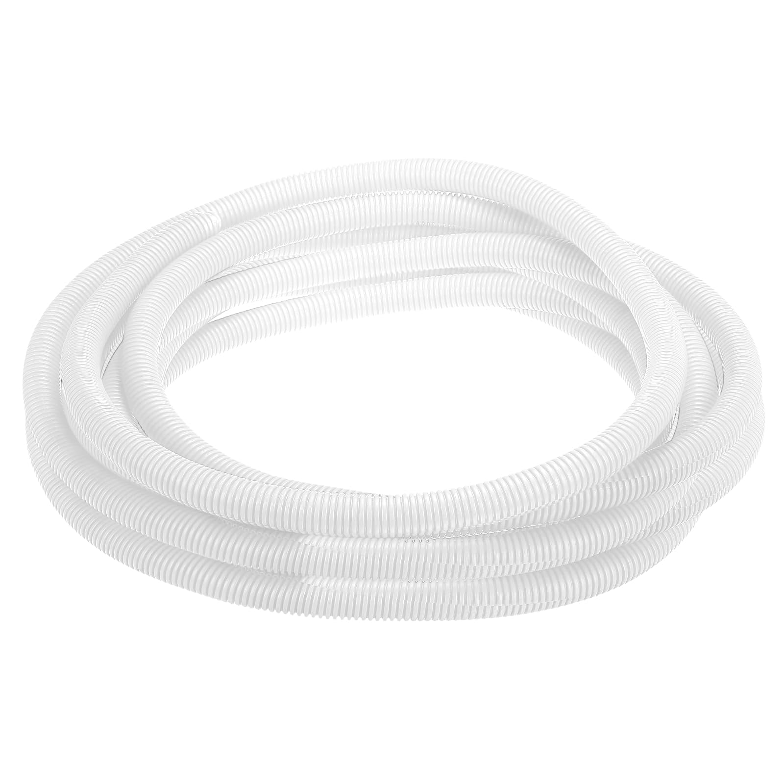 sourcing map Split Wire Loom Tubing 1"(23mm) ID 50FT(15m) Wire Loom Tubing Heat & Cold Resistant -40F to 257F Plastic Flexible Conduit Cord Protector for Electrical Wires Cable, White