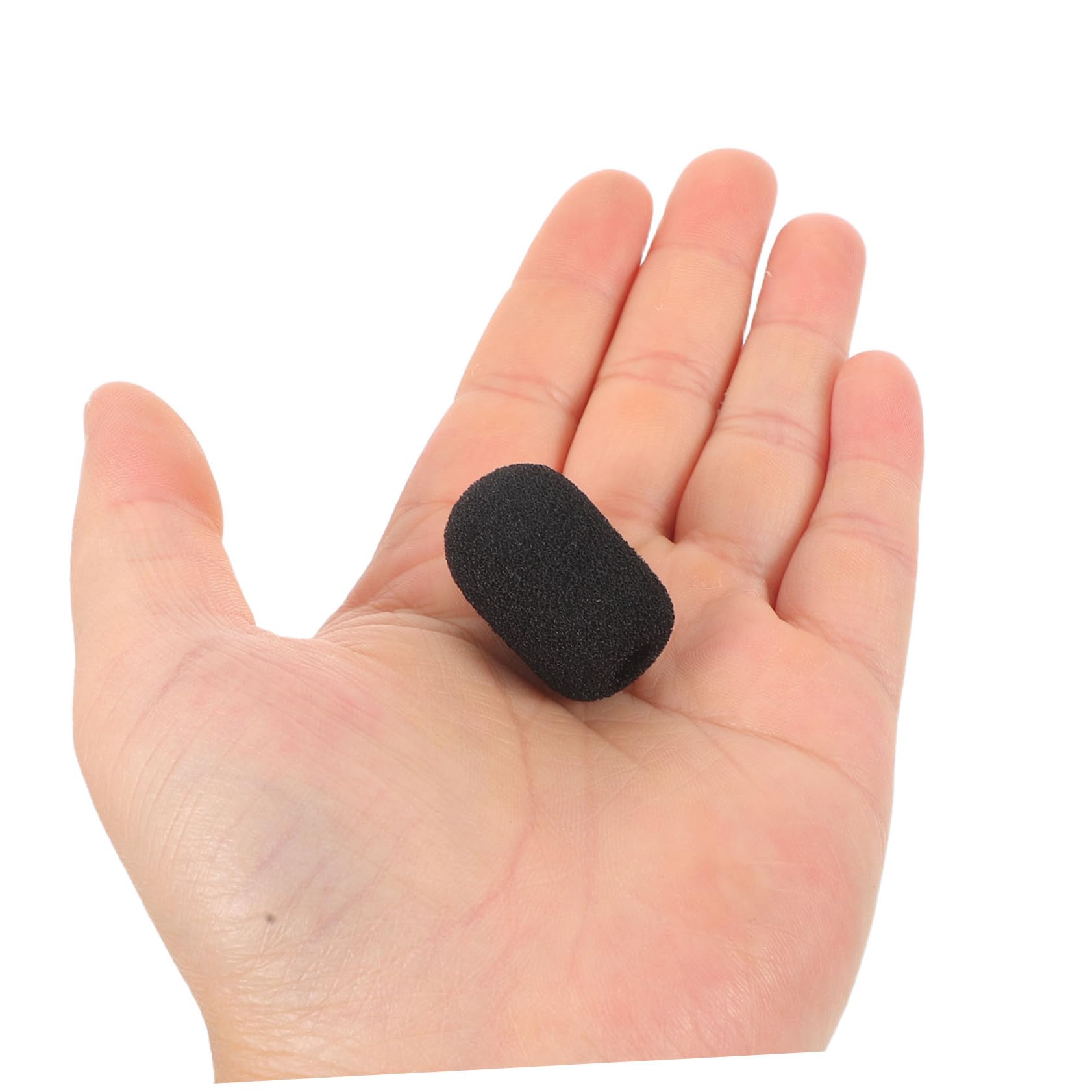 UPKOCH 60 Pièces Lot de Bonnettes Mousse Noires pour Microphone Lavalier Mini Pare-vent Haute Densité pour Clarté Audio et Du Bruit Lors de Discours et Performances