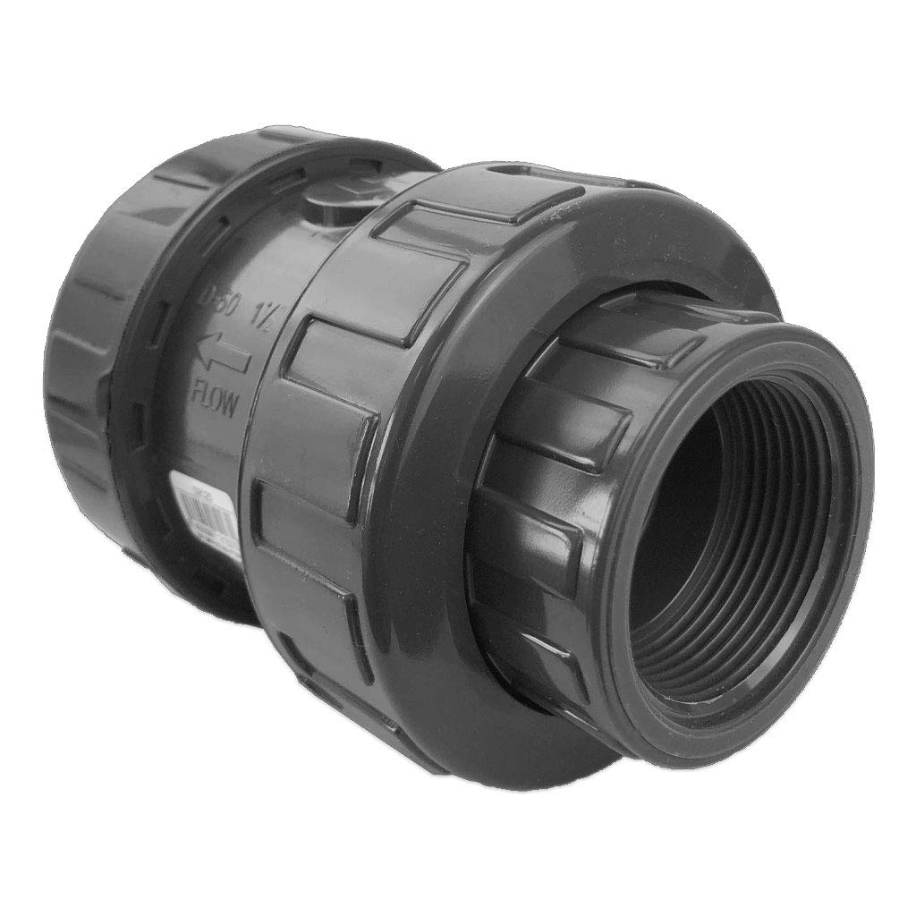 well2wellness - Válvula de retención cónica de PVC con rosca interior, 1 1/2" - Cepex