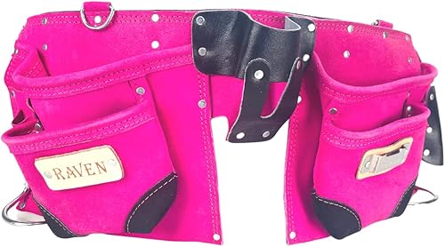 Miniatura 2 de Raven Bolsas de herramientas  Rosa, azul, beige, negro  Cinturón de nailon + cinturón de cuero  Bolsa individual + bolsa doble
