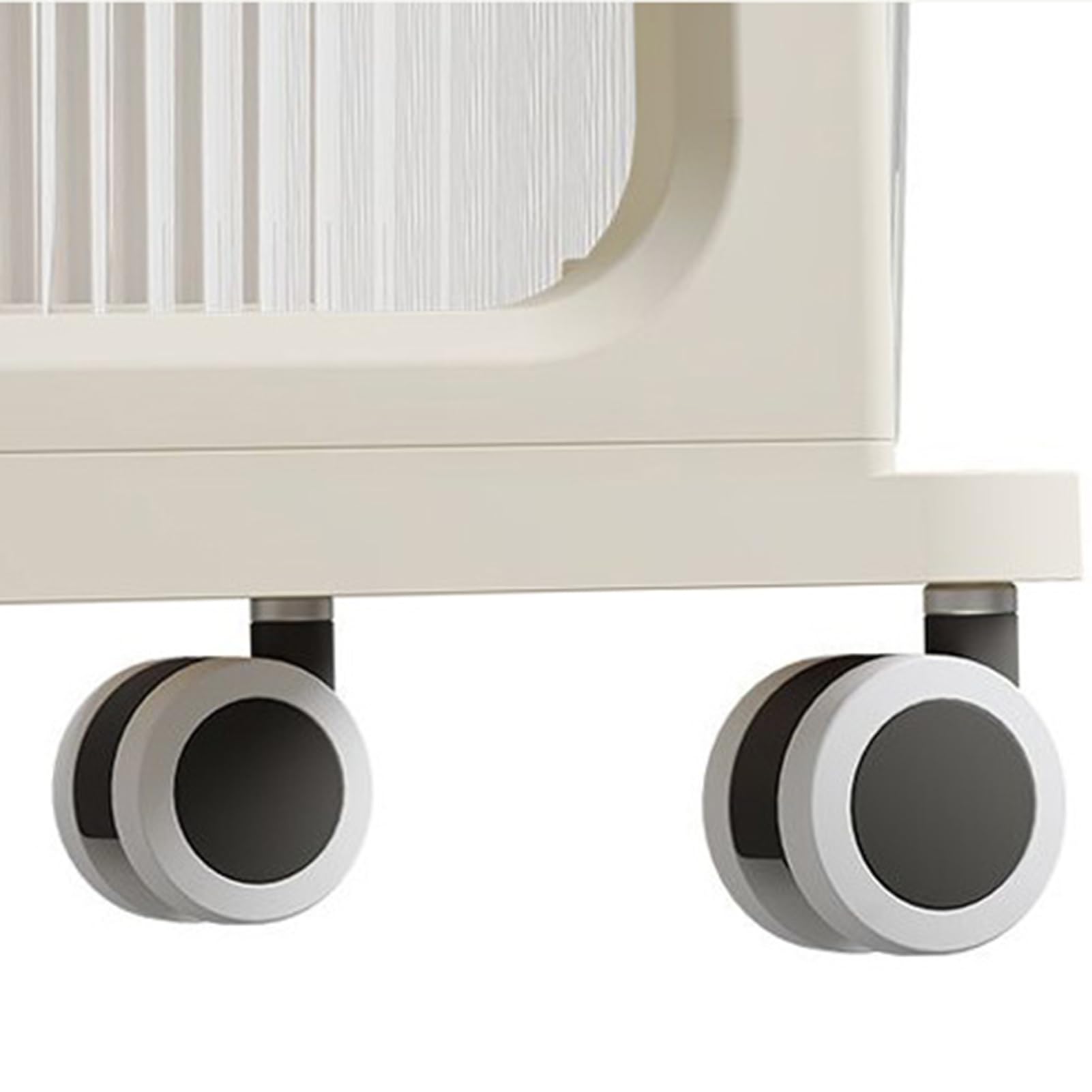 Carrito multifuncional con ruedas, transparente, tipo cajón, 3 niveles, estante de almacenamiento con asa, ideal para baño, lavandería y organización de cocina
