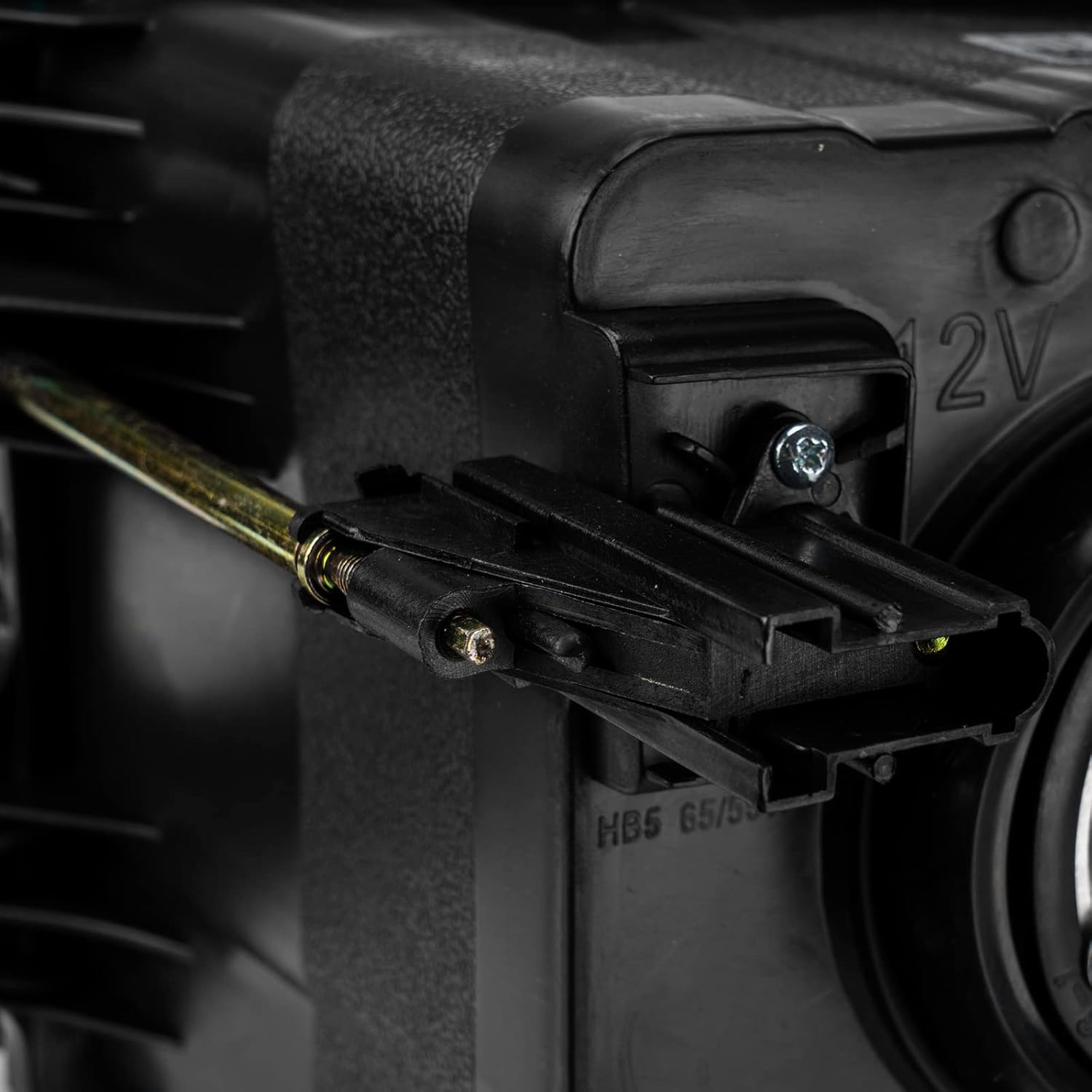 Torchbeam Headlight Assembly, Compatible with Ram1500/2500/3500 2002-2005 Black Housing Amber Reflector